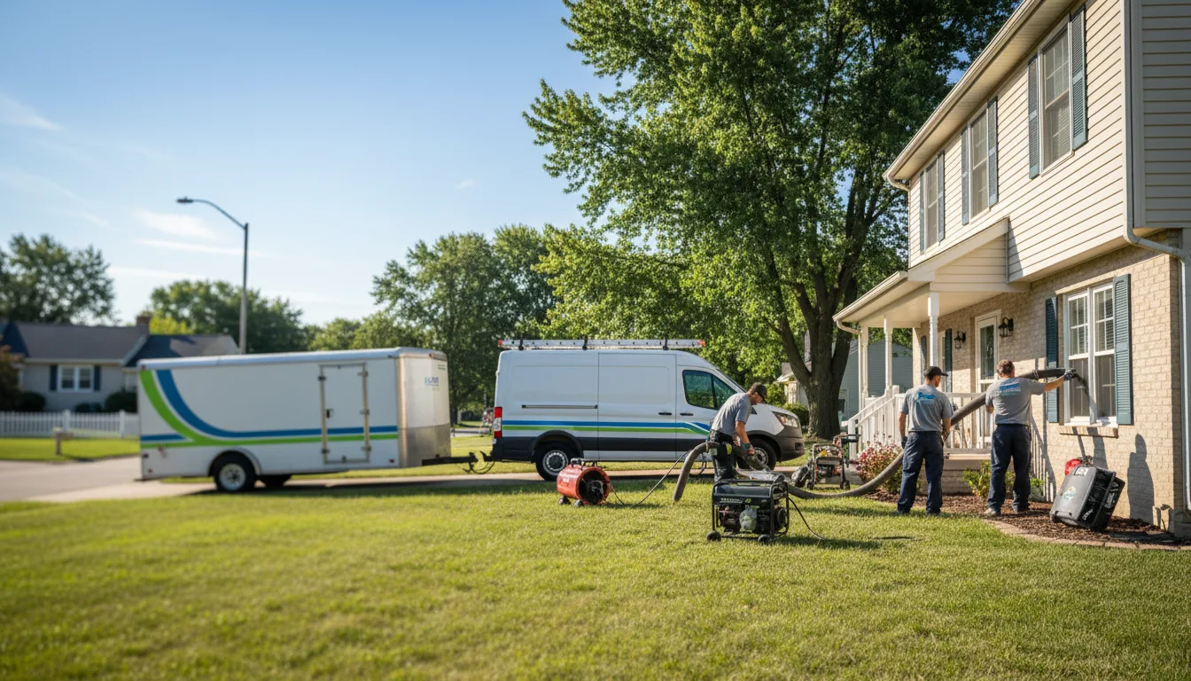 Flooded Basement Restoration And Cleanup With Repair in Falmouth, MI near me